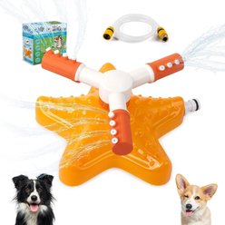 allforpaws Chill Out Starfish Sprinkler Dog Toy