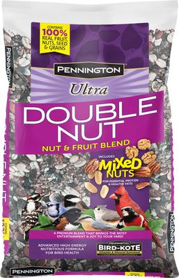 Show full view: Pennington Ultra Double Nut, Nut & Fruit Blend Wild Bird Food, 10-lb bag slide 8 of 10