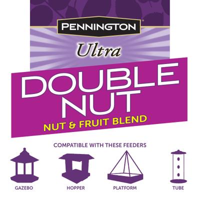 Show full view: Pennington Ultra Double Nut, Nut & Fruit Blend Wild Bird Food, 10-lb bag slide 6 of 10