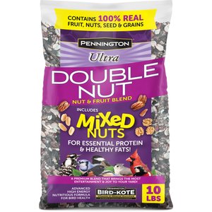 Pennington Ultra Double Nut, Nut & Fruit Blend Wild Bird Food, 10-lb bag
