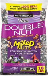 Pennington Ultra Double Nut, Nut & Fruit Blend Wild Bird Food, 10-lb bag