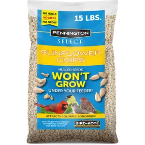 Pennington Select Sunflower Chips Wild Bird Food, 15-lb bag