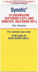 Synotic (fluocinolone acetonide 0.01% & dimethyl sulfoxide 60%) Otic Solution for Dogs, 8-mL