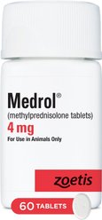 Medrol (Methylprednisolone) Tablets for Dogs & Cats, 4-mg, 60 tablets