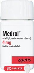 Medrol (Methylprednisolone) Tablets for Dogs & Cats, 4-mg, 30 tablets
