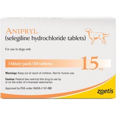 Anipryl (Selegiline HCl) Tablets for Dogs, 30 tablets, 15-mg
