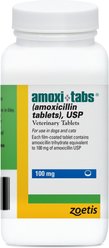 Amoxi-Tabs (Amoxicillin) Tablets for Dogs & Cats, 100-mg, 1 tablet