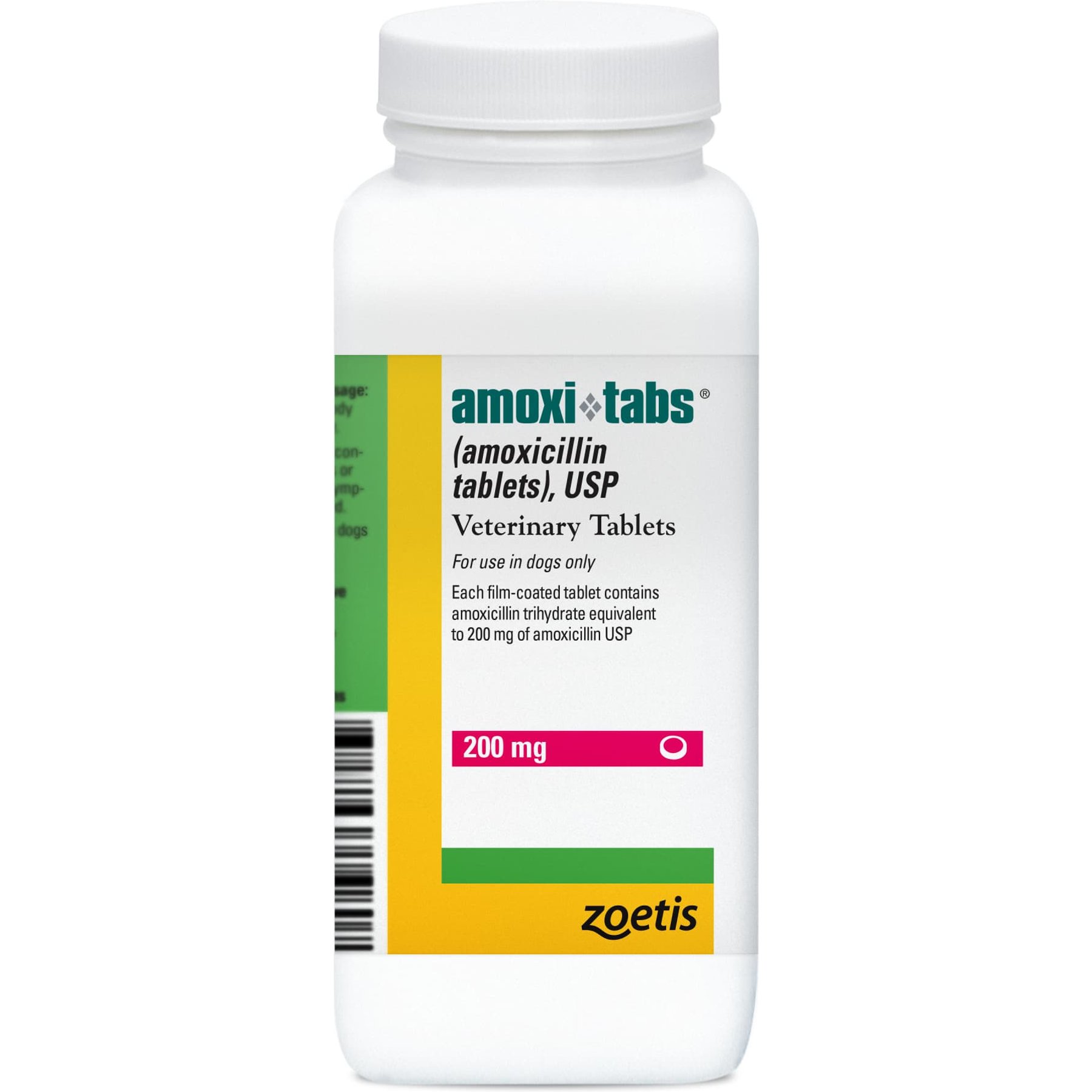Amoxi-Tabs (Amoxicillin) Tablets for Dogs & Cats, 200-mg, 120 tablets
