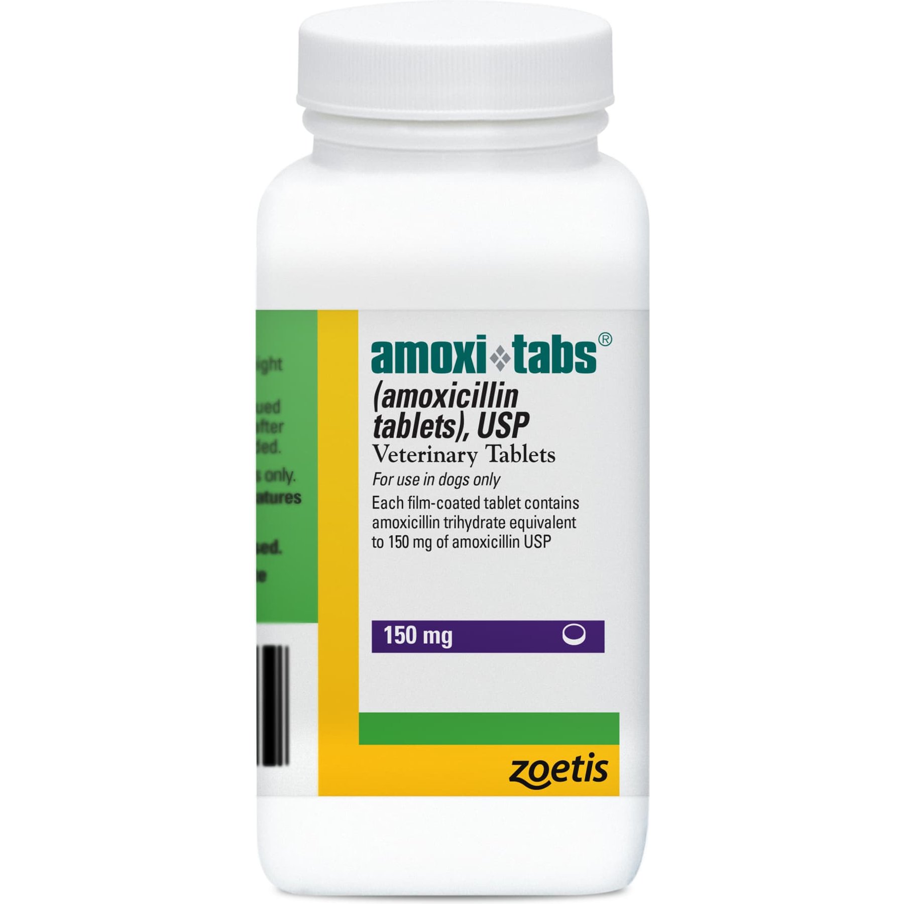 Amoxi-Tabs (Amoxicillin) Tablets for Dogs & Cats, 150-mg, 120 tablets