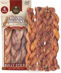 Bully Bunches 12-inch Jumbo Braided Bully Stick Dog Chew, 6 count slide 1 of 8