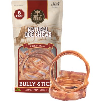 Bully Bunches Bully Bunches Large Bully Stick Dog Chew Rings, 8 count