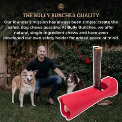 Bully Bunches 12-inch Beef Cheek Roll Natural Dog Chew, 4 count slide 2 of 6