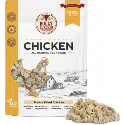 Bully Bunches Bully Bunches Chicken Cubes Freeze-Dried Dog Treats, 3.5-oz bag