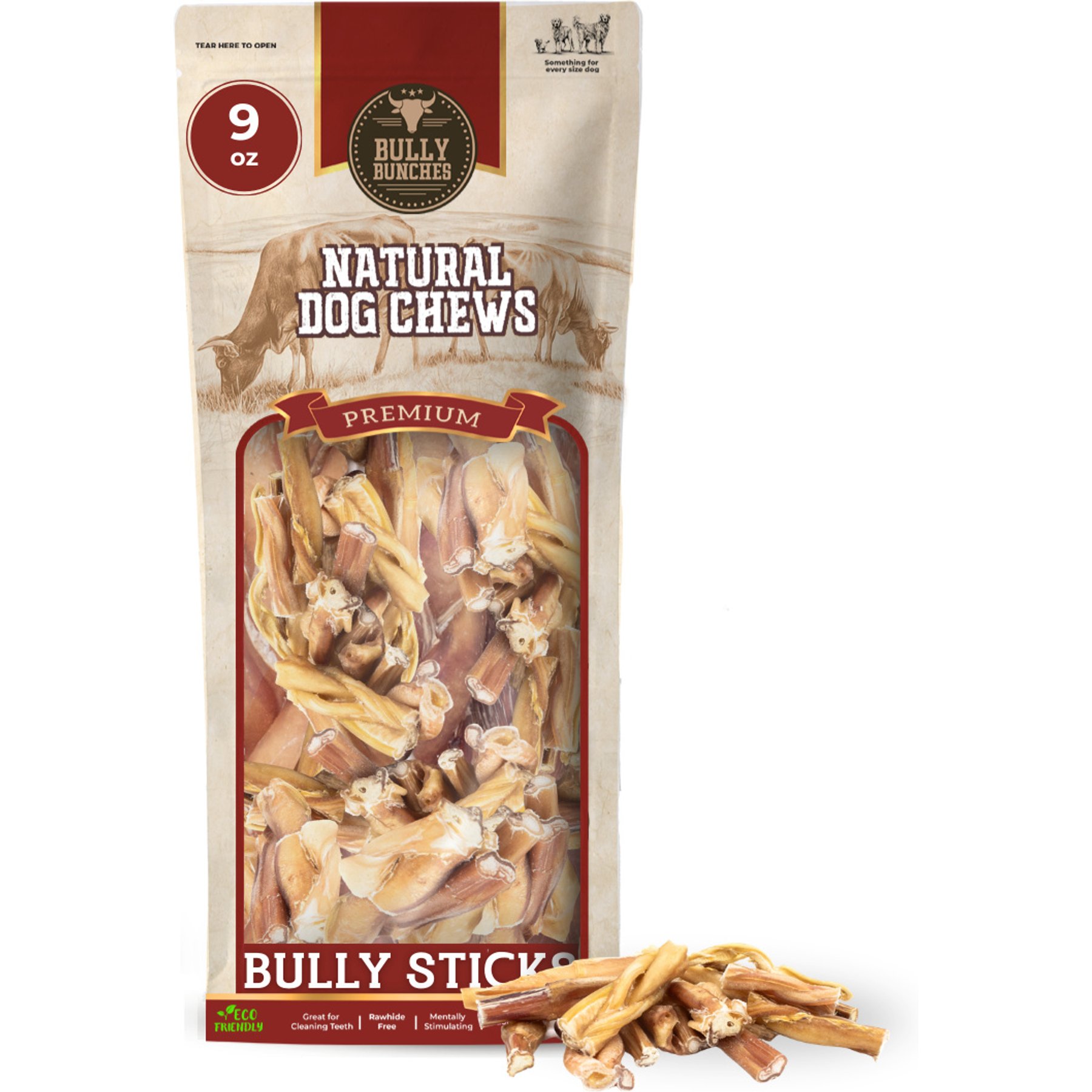 Bully Bunches Bully Bargain Bag Dog Treats, 8.8-oz bag