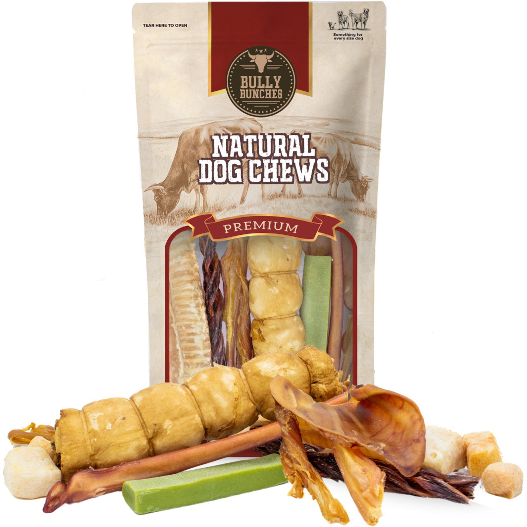 Bully Bunches Large Puppy Natural Dog Chew