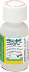 Amoxi-Drop (Amoxicillin) Powder for Oral Suspension for Dogs & Cats, 50-mg, 15-mL slide 1 of 6