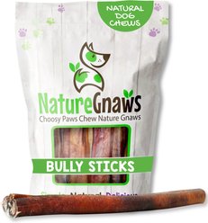 Nature Gnaws 11 to 12-in Bully Sticks Dog Chew Treats, X-Large, 3 count