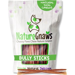 Nature Gnaws Super Skinny 5 to 6-in Bully Sticks Dog Chew Treats, 15 count
