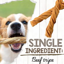 Nature Gnaws 4 to 5-in Beef Tripe Twists Natural Dog Chew Treats, 20 count slide 2 of 8