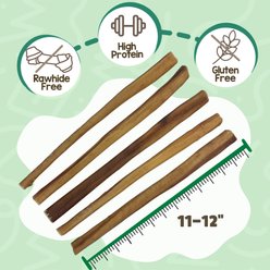 Nature Gnaws 11 to 12-in Bully Sticks Dog Chew Treats, Large, 10 count slide 2 of 8