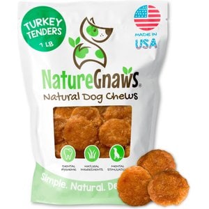 Nature Gnaws USA Turkey Tendon Natural Dog Chew Treats