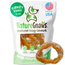 Nature Gnaws USA Turkey Rings Natural Dog Chew Treats, 8-oz bag