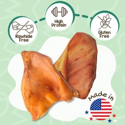 Nature Gnaws USA Pig Ears Natural Dog Chew Treats, 10 count slide 2 of 8
