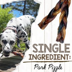 Nature Gnaws 5 to 6-in Braided Pork Bully Sticks Dog Chew Treats, 20 count slide 2 of 8