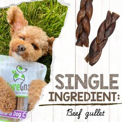 Nature Gnaws 5 to 6-in Braided Gullet Sticks Natural Dog Chew Treats, 10 count slide 2 of 8