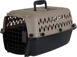 Petmate Vari Dog & Cat Kennel, Tan, 19-in, up to 10-lbs