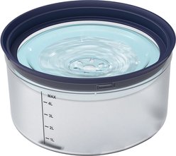 UPSKY No Spill Dog Water Bowl, 1.2-gal, Blue