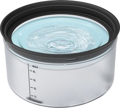 UPSKY No Spill Dog Water Bowl, 1.2-gal, Black