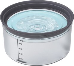 UPSKY No Spill Dog Water Bowl, 1.2-gal, Gray