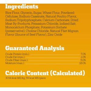 Pedigree Mini Jumbone Real Beef Flavor Dog Treats, 35 count