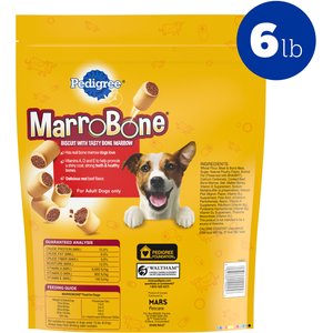 Pedigree Marrobone Real Beef Flavor Biscuit Dog Treats, 6-lb bag