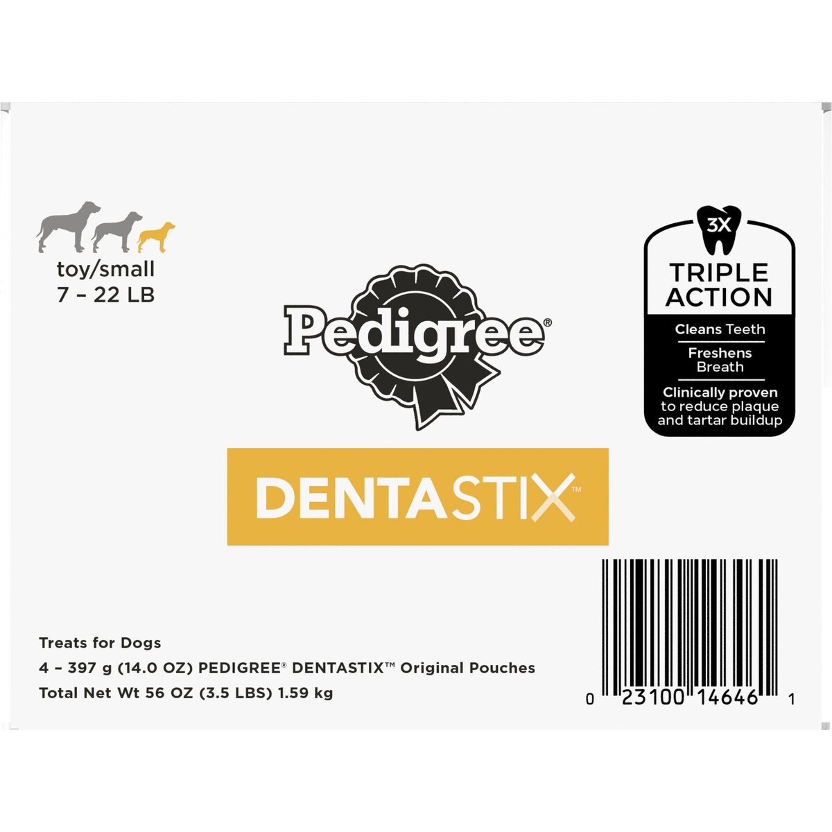 Pedigree Dentastix Mini Original Chicken Flavor Dental Dog Treats, 232 count