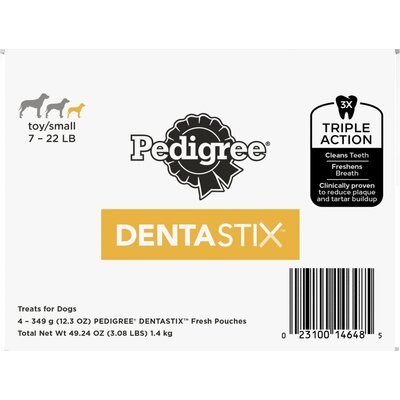 Pedigree Pedigree Dentastix Fresh Mint Flavored Mini Dental Dog Treats, 204 count