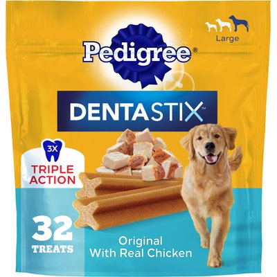 Pedigree Pedigree Dentastix Large Original Chicken Flavor Dental Dog Treats, 64 count bundle