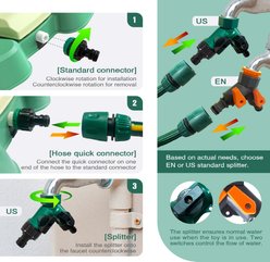 Dudpud Automatic Outdoor Sprinkler Toy for Dogs, Green slide 2 of 6