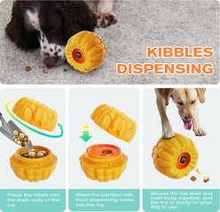 Dudpud Multi-Functional Enrichment Dog Toy, Orange slide 2 of 6