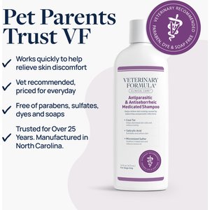Veterinary Formula Clinical Care Antiparasitic & Antiseborrheic Medicated Shampoo, 16-fl oz bottle