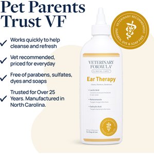 Veterinary Formula Clinical Care Ear Therapy Dog & Cat Ear Cleaner, 8-fl oz bottle