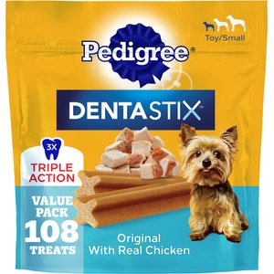 Pedigree Dentastix Mini Original Chicken Flavor Dental Dog Treats, 108 count