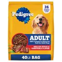 Pedigree Complete Nutrition Grilled Steak & Vegetable Flavor Dog Kibble Adult Dry Dog Food, 40-lb bag
