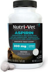 Nutri-Vet Aspirin Medication for Pain for Medium & Large Breed Dogs, 75 count slide 1 of 8