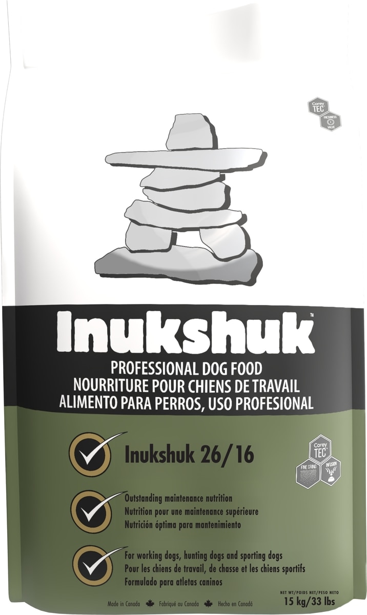 INUKSHUK Professional Dry Dog Food 26/16, 33-lb bag - Chewy.com