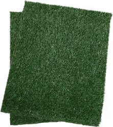 Coziwow Indoor Grass Potty Dog Replacement Mat, Green, 23 x 18 x 3-in, 2 count