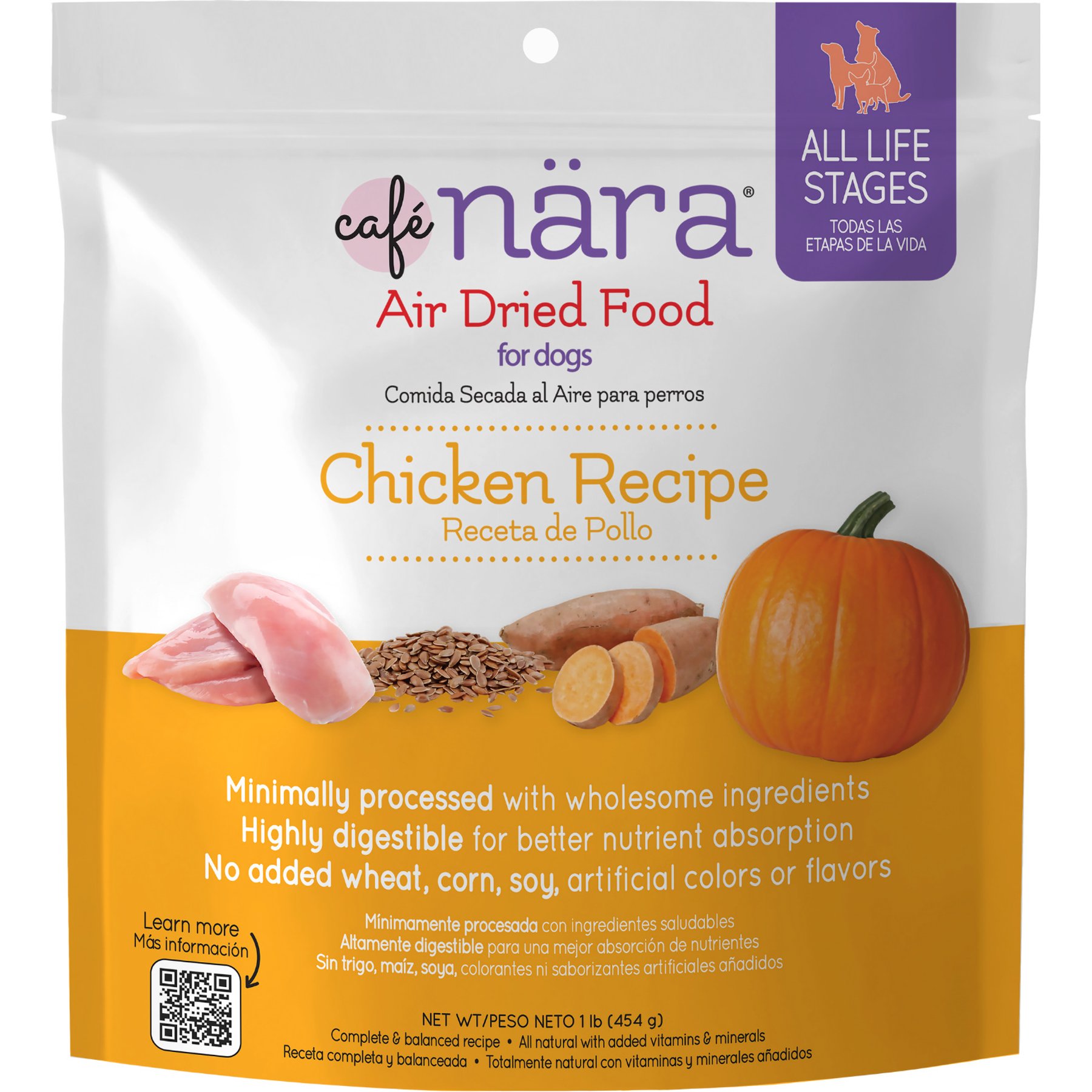 Cafe Nara Chicken Recipe Air Dried Dog Food, 16-oz bag