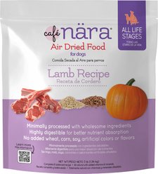 Cafe Nara Lamb Recipe Air Dried Dog Food, 3-lb bag