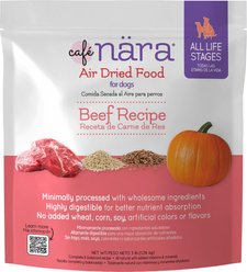 Cafe Nara Beef Recipe Air Dried Dog Food, 3-lb bag